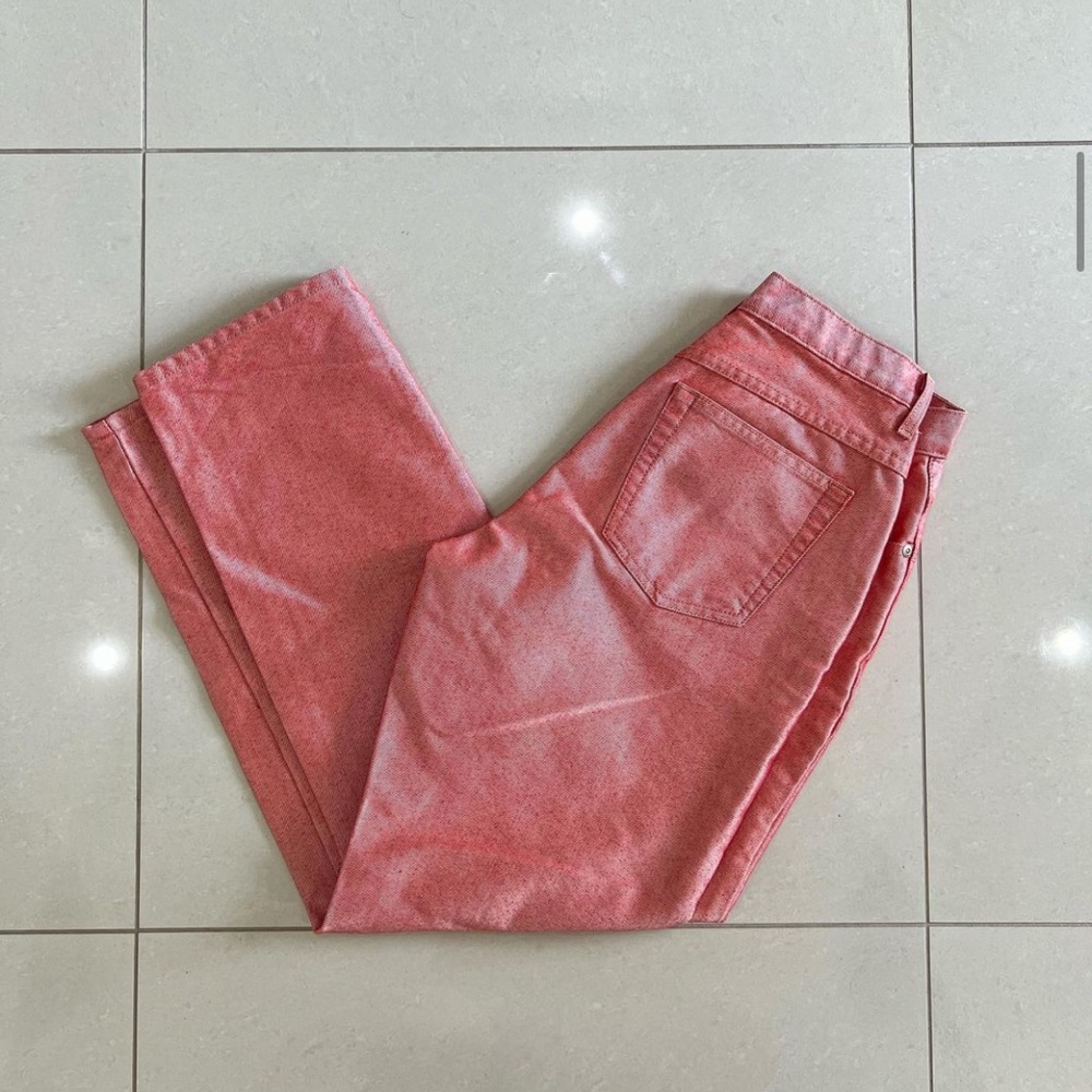Red Metallic Reflect Jeans View 2